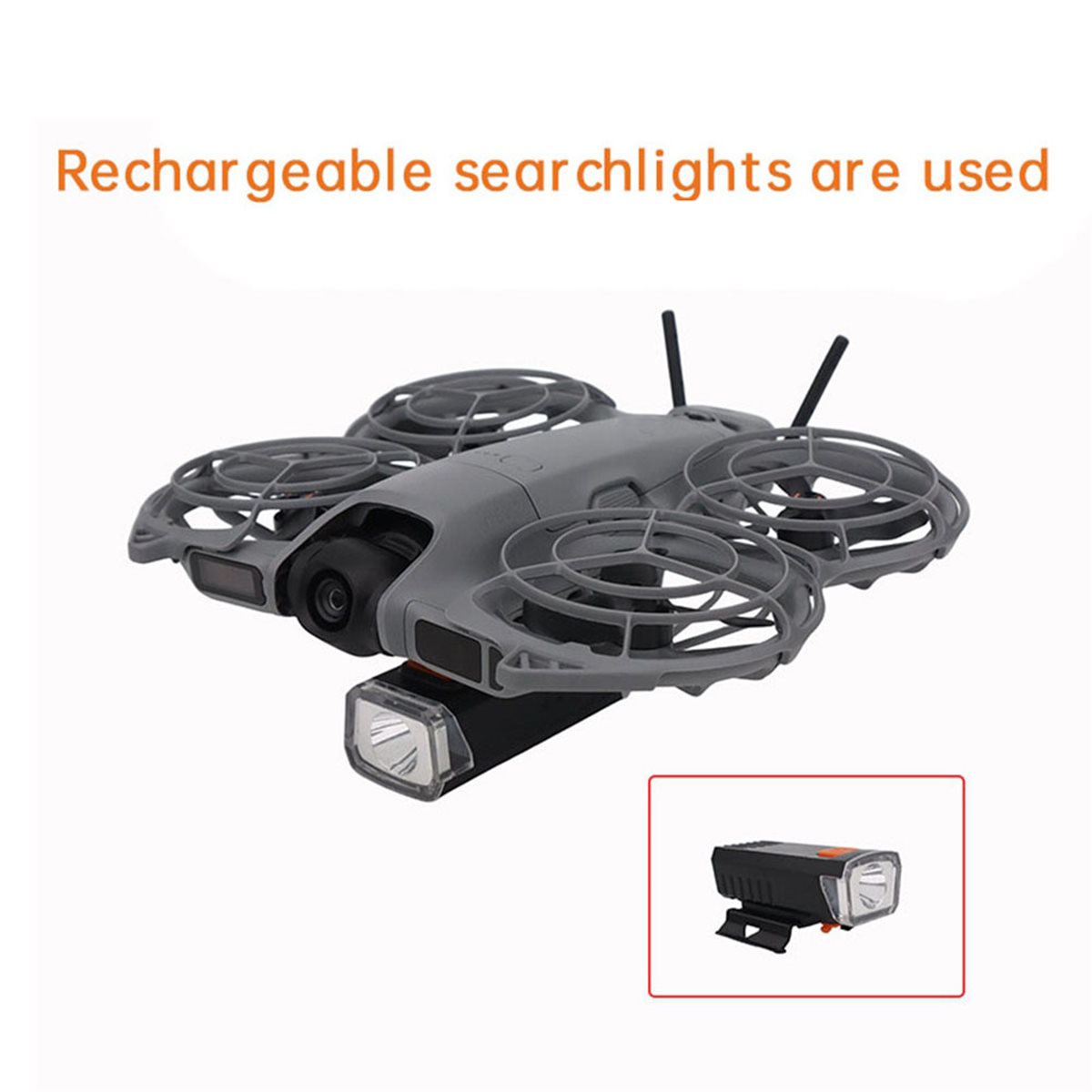 DTC5 Rechargeable Searchlight  - огляд і ціна Drone Led Light
